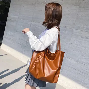

Large PU Leather Woman Handbag Tote Bag Shoulder Crossbody Single Shoulder Bags PU Leather Laptop Tote Bag for Women