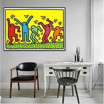 

hand painted modern graffiti pop art Alec Monopoly on canvas classic oil painting good for gift to friend