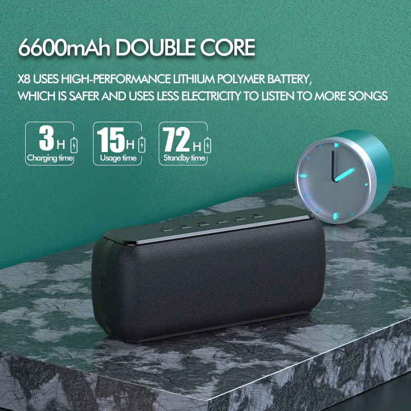 60W TWS Wireless Bluetooth Portable Speaker 15H Playing Time IPX5 Waterproof 3D Bass Outdoor Subwoofer Speaker For Phone PC 60W TWS Wireless Bluetooth Portable Speaker 15H Playing Time IPX5 Waterproof 3D Bass Outdoor Subwoofer Speaker For Phone PC