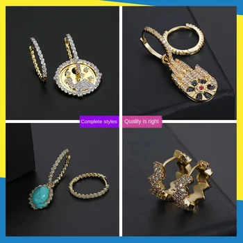 

18K gold round camel earrings Korean wave personality ins retro temperament wild ladies brand jewelry Exquisite Luxury