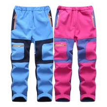 Лыжные штаны, Детские брендовые штаны для мальчиков и девочек, новинка года, спортивные ветрозащитные водонепроницаемые теплые зимние детские штаны для сноуборда