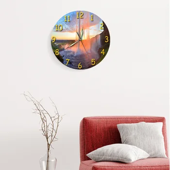 

Creative Nordic Silent Kitchen Wall Clock Modern Design Simple Wall Clock Living Room Reloj De Pared Vintage Wall Watch BA50WC