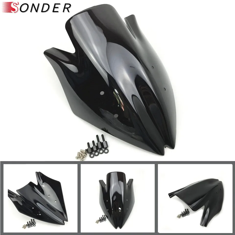 Лобовое стекло мотоцикла для Kawasaki Z1000 2007 2008 2009 Z 1000 z black Double Bubble NINJA z1000 07 08 09 |