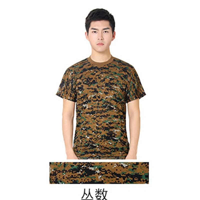 ACU CP мужская летняя военная форма с коротким рукавом футболка тактические боевые футболки камуфляж страйкбол битва пустыня топы для мужчин - Цвет: Color9