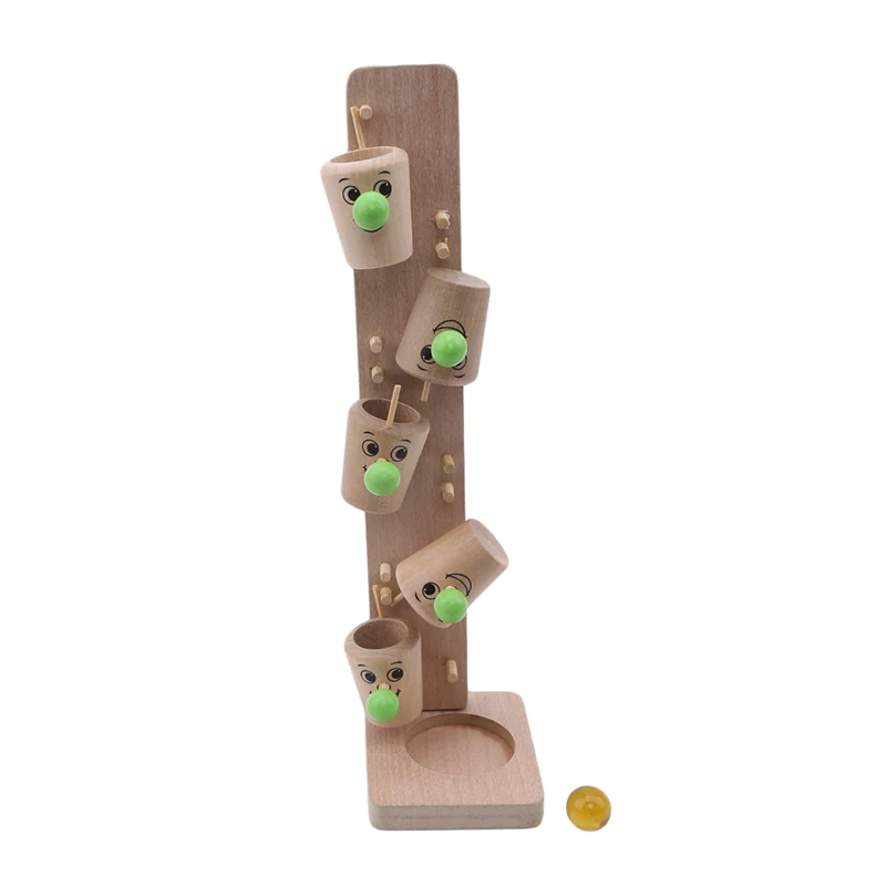 Деревянные блоки дерево мрамор мяч бегать трек игры детские Монтессори интеллект развивающие игрушки День рождения подарки на Рождество