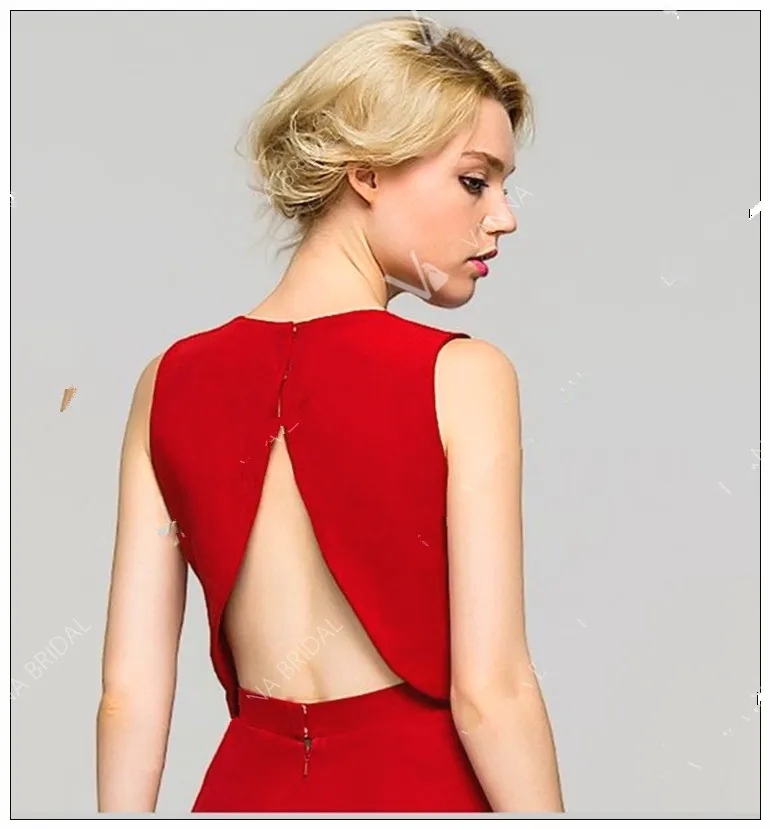 Vestido de festa saree, без бретелек, Майкл корнс, для продажи, сексуальный, из двух частей, с открытой спиной, красный, длинный халат de soiree courte, платье подружки невесты