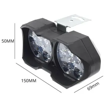 

30W 18LED Motorcycle Scooter ATV Dual Headlight Spotlight Driving Fog Light Lamp