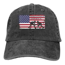 TSDFCAmerican Флаг Борьба Мужская/Женская регулируемая бейсболка s пряжа окрашенная джинсовая бейсболка кепка