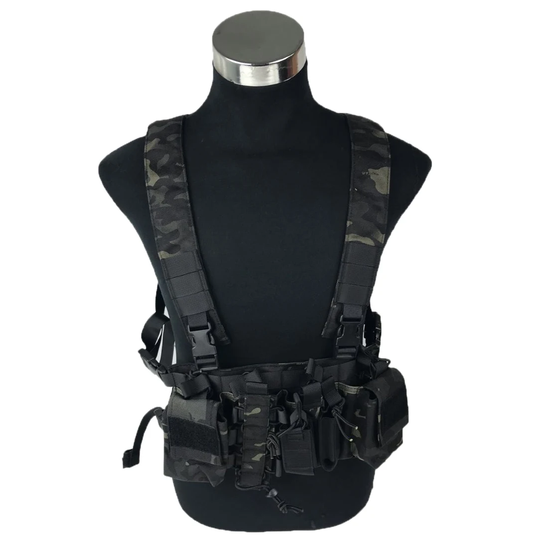 

Longrui Light Weight Utility Tactical Hunting Chest Rig D3 Carrier Military Pouch Vest for Army Paintball Airsoft Shooting