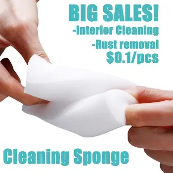 

1Pcs Car Cleaning Sponges Melamine Sponge Magic Sponge Eraser Auto Interior Leather Eraser Cleaning Kitchen Cleaning Tools