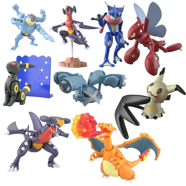 Bandai Genuine Gashapon Pokemon Anime Action Figures Charizard Blaziken Figurine Kids Toys Model Doll Boxs Egg Collections Gifts 1