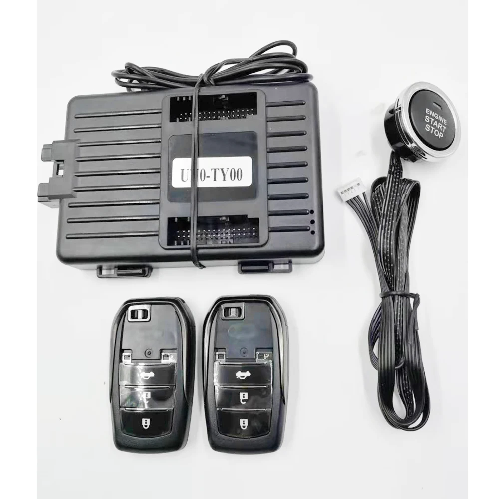 For Toyota PRADO Car Add Push Button Start Stop Sysem and Remote Key Start Stop Control System