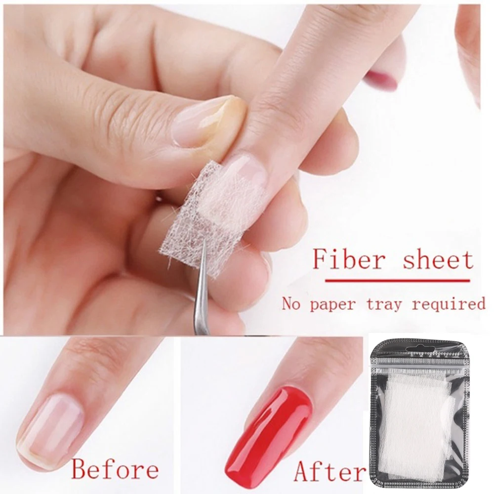Лидер продаж 10/20 шт. Fibernails Шелковый лак для ногтей расширение стекловолокна акриловых ногтей советы быстрое строительство Маникюр Nail Art инструменты