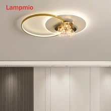 

Modern Golden Round LED Ceiling Lights For Living Room 400 500 Luxurious Bedroom Lighting 600 800 Ring Dining Lighting Fixtures