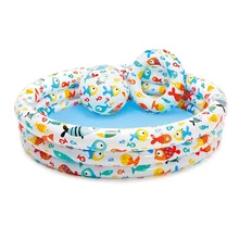 Портативный Крытый открытый детский бассейн с воздушной подушкой детская надувная Ванна Круглый Бассейн летний водный бассейн игрушки