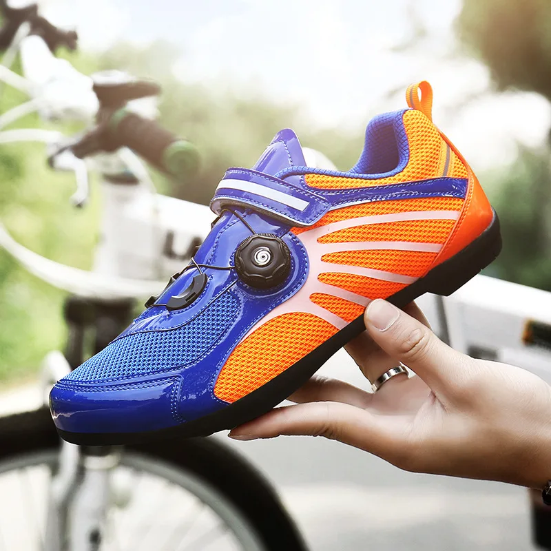 

Profession Lock-Free Riding Shoes Spring And Summer Casual Men And Women Road Bicycle Power Shoes Breathable Mountain Biking Ath