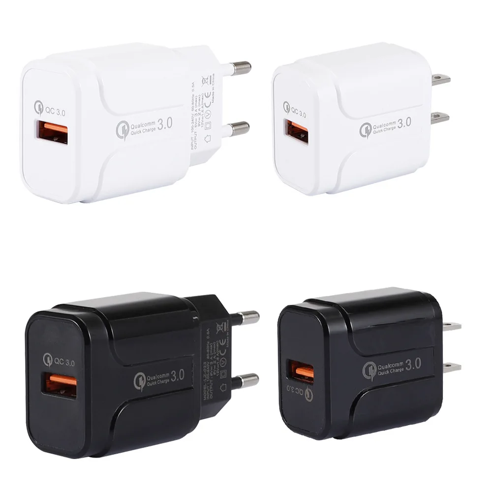 ЕС США Горячая Быстрая зарядка 3 0 USB зарядное устройство 5V 3A мобильного телефона