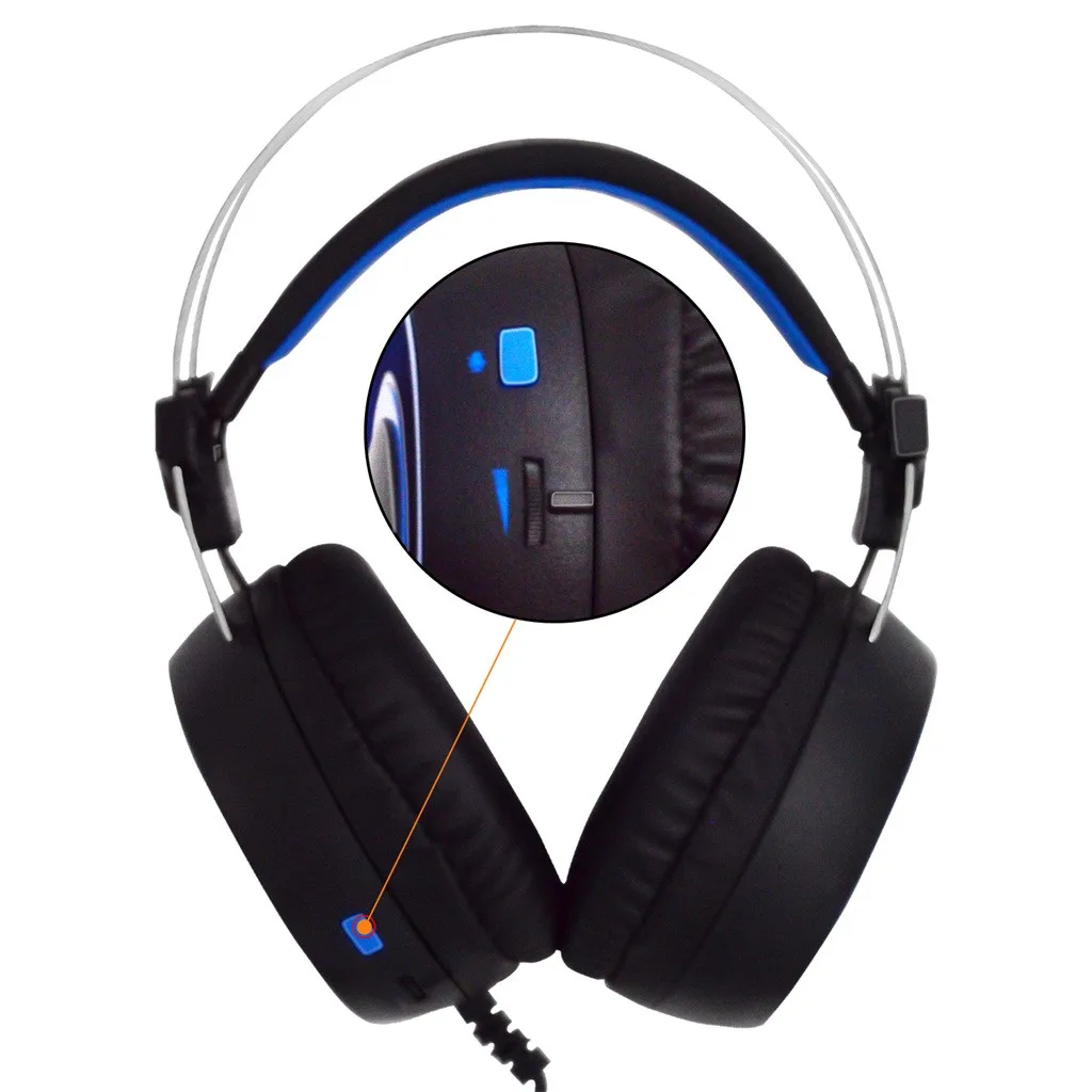 Игровые наушники SADES A60 7 1 USB объемный звук стерео накладные для iOS Android Windows LOL