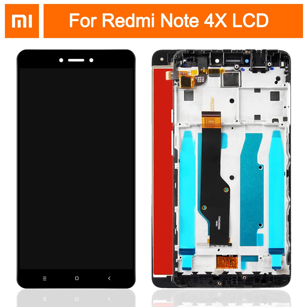 

LCD display For Xiaomi Redmi Note 4X / Note 4 Global (CPU:Snapdragon 625) touch screen digitizer assembly with Frame