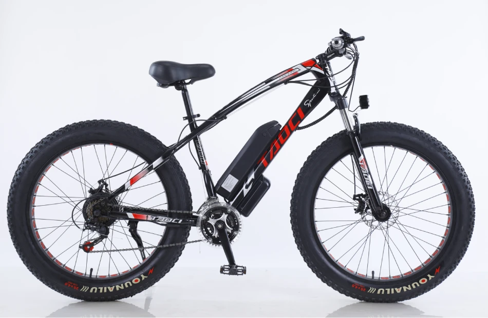 26 Inch 750W Electric Bicycle  Snow Beach Mountain Bike Fat Tire 4.0 Power E Bike Adult