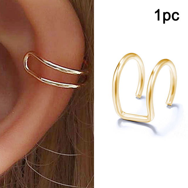 Fashion Butterfly Clip Earrings Ear Hook Stainless Steel Ear Clips Double Pierced Earring Earrings Women Girls Jewelry Gift