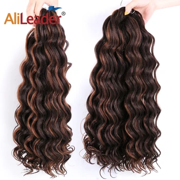 

Leeons 20Inch Freetress Water Wave Canecalon Hair Crochet Hair Extensions Water Wave Synthetic Hair Water Wave Braiding Hair