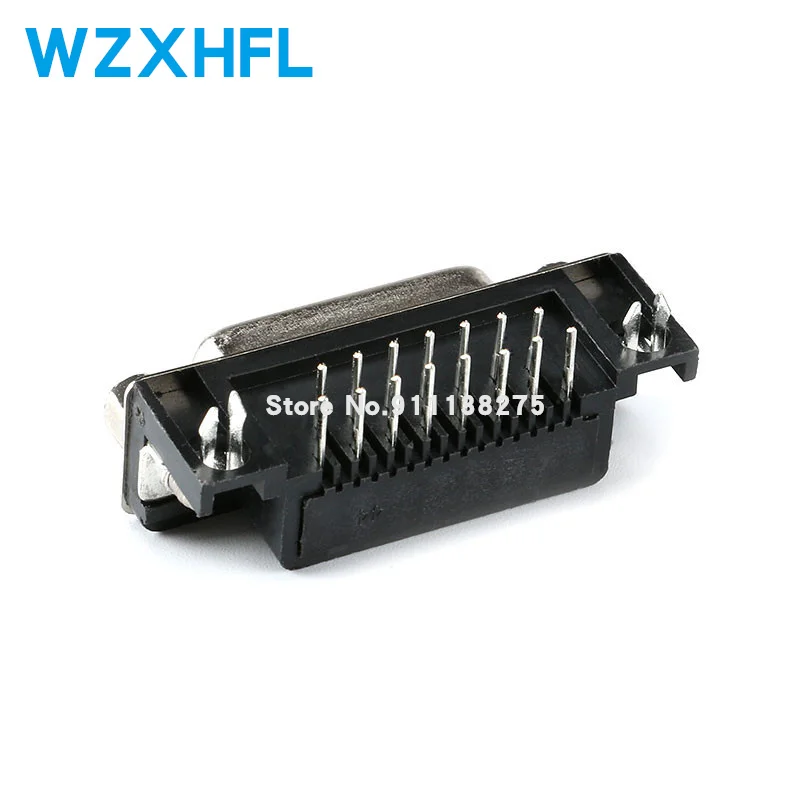 5Pcs Black Male/Female DB15 DR15 D-Sub Right Angle Double Row Pins PCB Mount VGA Port Connector Socket With Screw Nuts for jst connectors,aviation plug socket connector,usb connectors kit