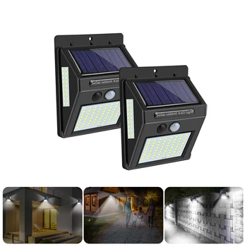 

100 LED Solar Light Outdoor Rechargable Solar Lamp PIR Motion Sensor Wall Light Waterproof Solar Powered for Garden Decor