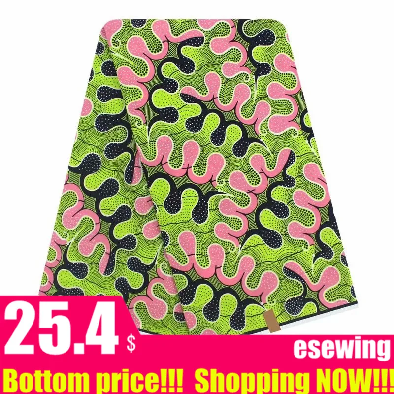 Электрический вентилятор африканская вощеная ткань принтом высокого качества африканская Нигерия Анкара настоящий голландский воск швейная ткань