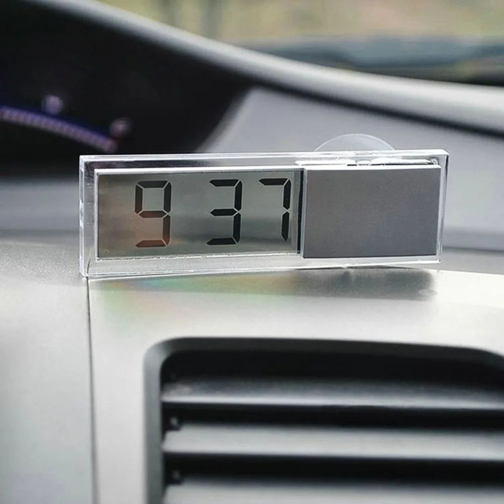 

New Car Electronic Clock Liquid Crystal Display LCD Car Timer Digital Clock With Suction Cup
