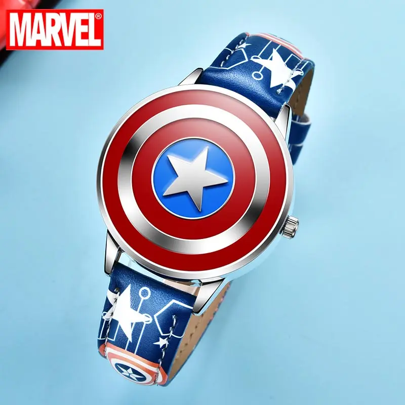 Special Offers Watches Boys Clock Marvel Avengers Captain-America Disney Quartz Waterproof Child Super-Hero XyNgldnjN