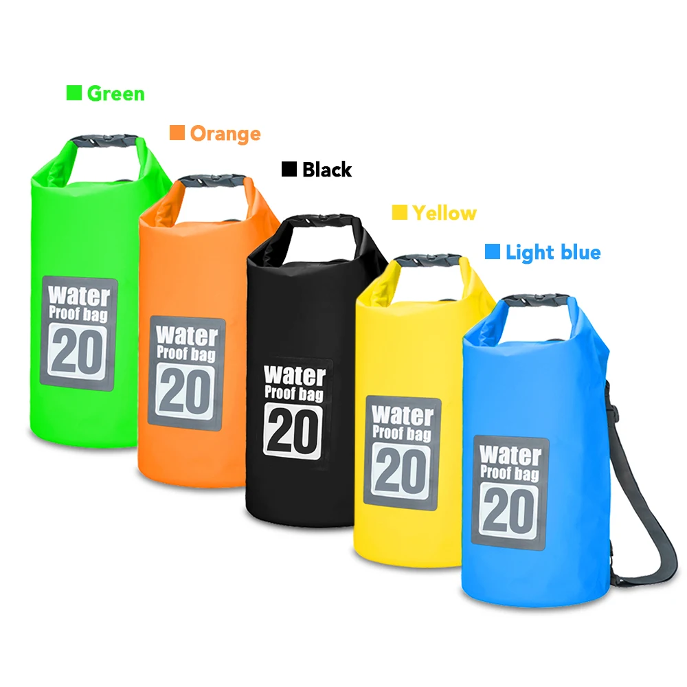 5L/10L/15L/20L Водонепроницаемая плавающая сухая сумка рюкзак для плавания на лодках 6,3 ''чехол для телефона водонепроницаемая сумка для каякинга рафтинг