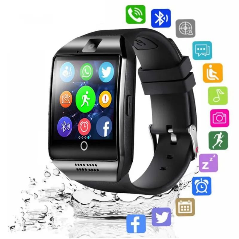 Reloj Bluetooth Смарт-часы для мужчин с камерой Facebook Whatsapp Twitter Синхронизация SMS Smartwatch