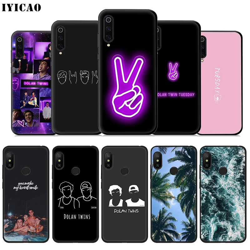 Мягкий чехол IYICAO Dolan Twins для Xiaomi Mi A3 A2 A1 10 9T CC9E CC9 9 8 6 Se Lite F1 5X 6X MiA1 MiA2 MiA3 |
