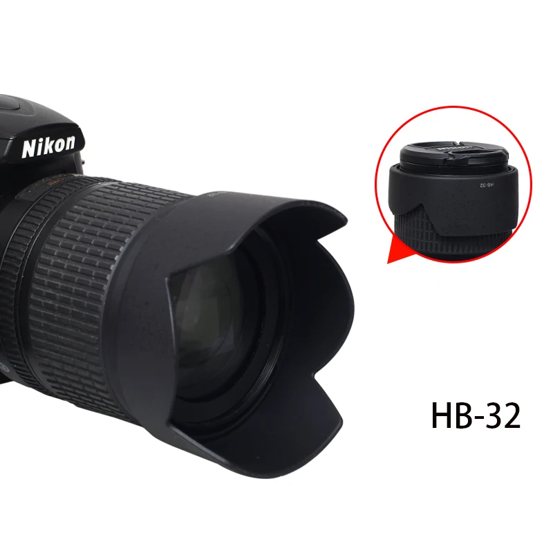 BIZOE Camera HB-32 Lens Hood 67mm Nikon18-105 18-140mm