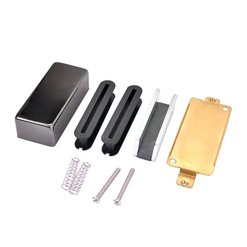 

1 Set Brass Pickup Cover+Baseplate+Bar Magnet+Springs+Screws For Les Paul Replacement
