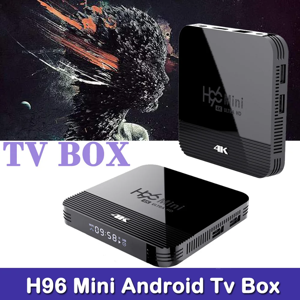 

Android 9.0 Smart TV Box H96 MINI 2GB 16GB Media player Quad Core 5G Wifi 4K BT Google Player Youtube Netflix Set Top Box 1GB8G