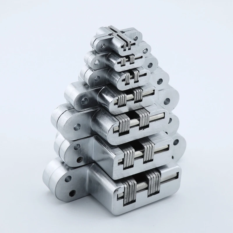 Heavy Duty Cross HStainless Steel Hidden Conceal Hinge Invisible Cross Door Worktop Hinges DIY