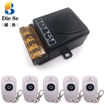 

Wireless Universal Remote Control AC 220V 30A 1CH rf Relay Receiver and Transmitter for Electric curtain and garage door Control
