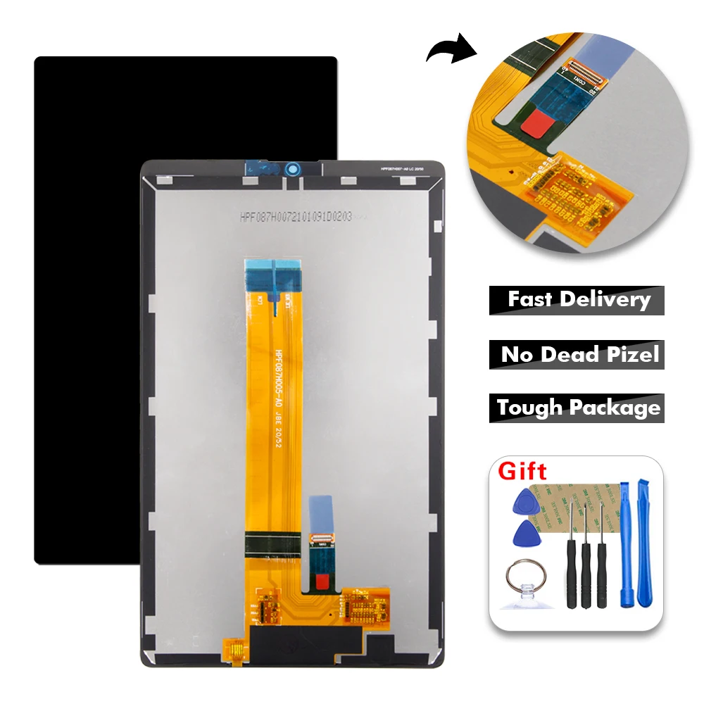 For Samsung Galaxy Tab A7 Lite SM-T220 SM-T225 LCD Display Touch Screen  Panel digitizer Assembly