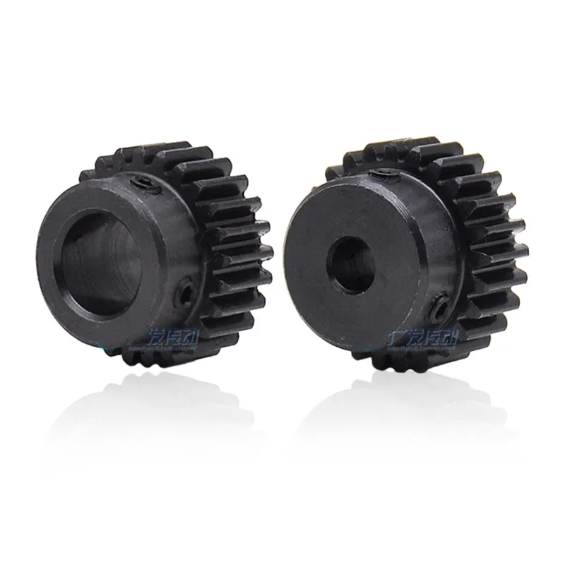 1Pcs 1Modulus Spur Gear 15 Teeth To 18 Teeth Metal Motor Pinion Convex Gear Rack bore 4/5/6/6.35/7/8/10mm Transmission