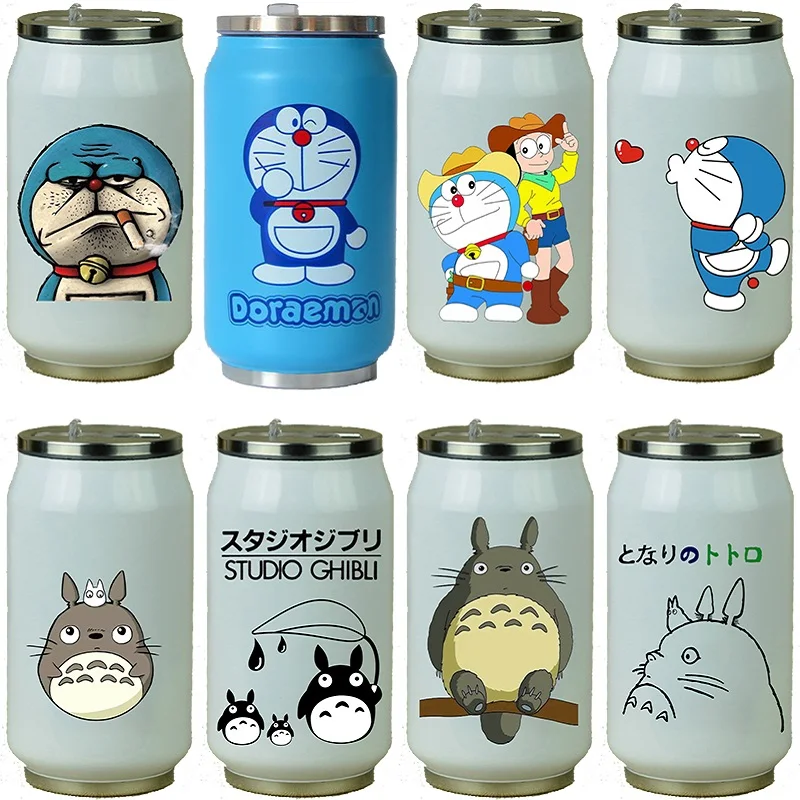 OUSSIRRO креативный Дораэмон из нержавеющей стали Totoro ТЕРМОС Портативный унисекс