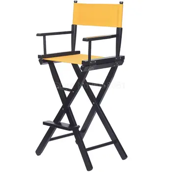 

Solid Wood Folding Chair, High-legged Makeup Chair, High-legged Director Chair, Bar Chair, Portable Chair, Folding Canvas