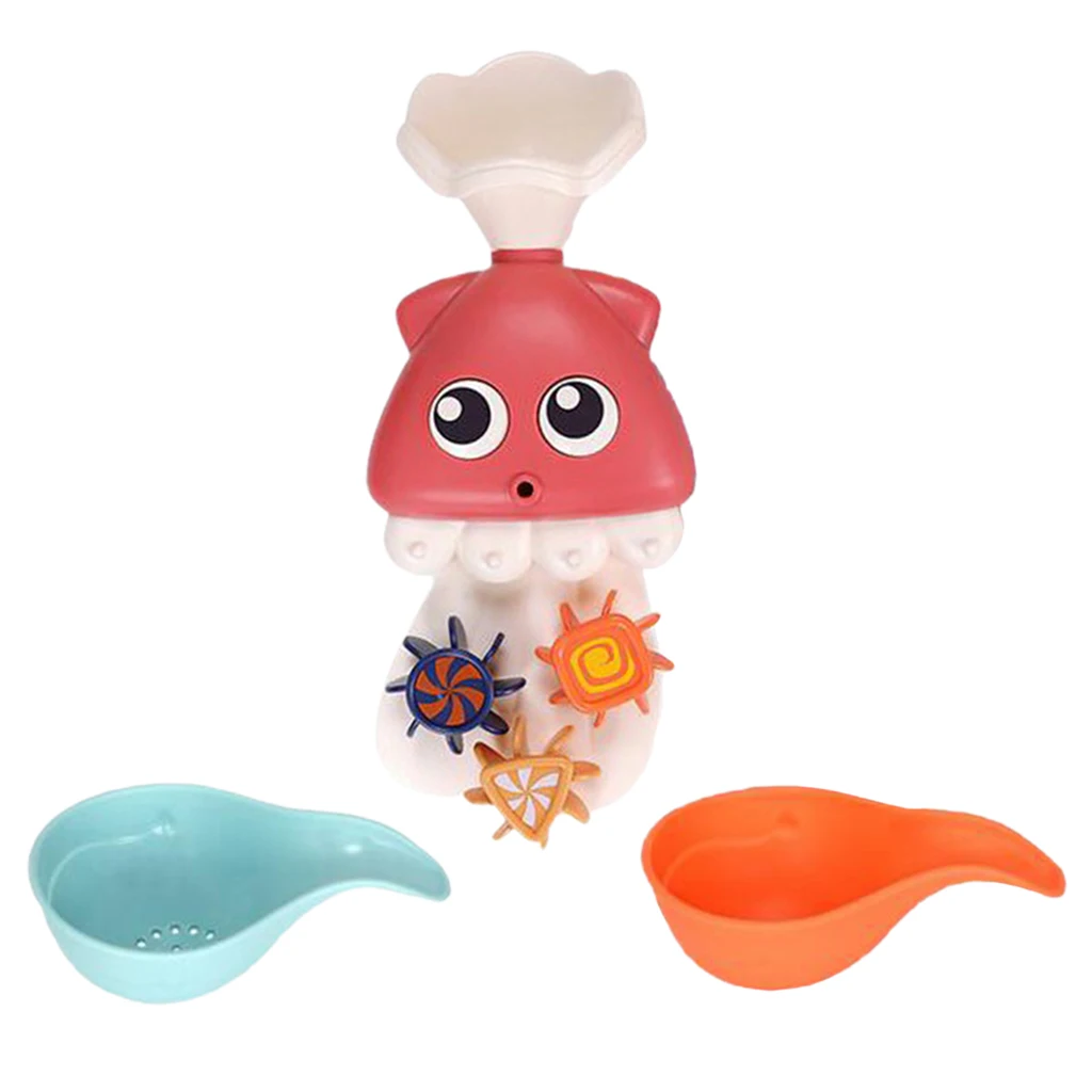 Cartoon Shape Baby Infant Kids Bath Water Play Spinning Bathroom Toys Games Kids Bath Tub Shower Bathtub Spray Water Toy 