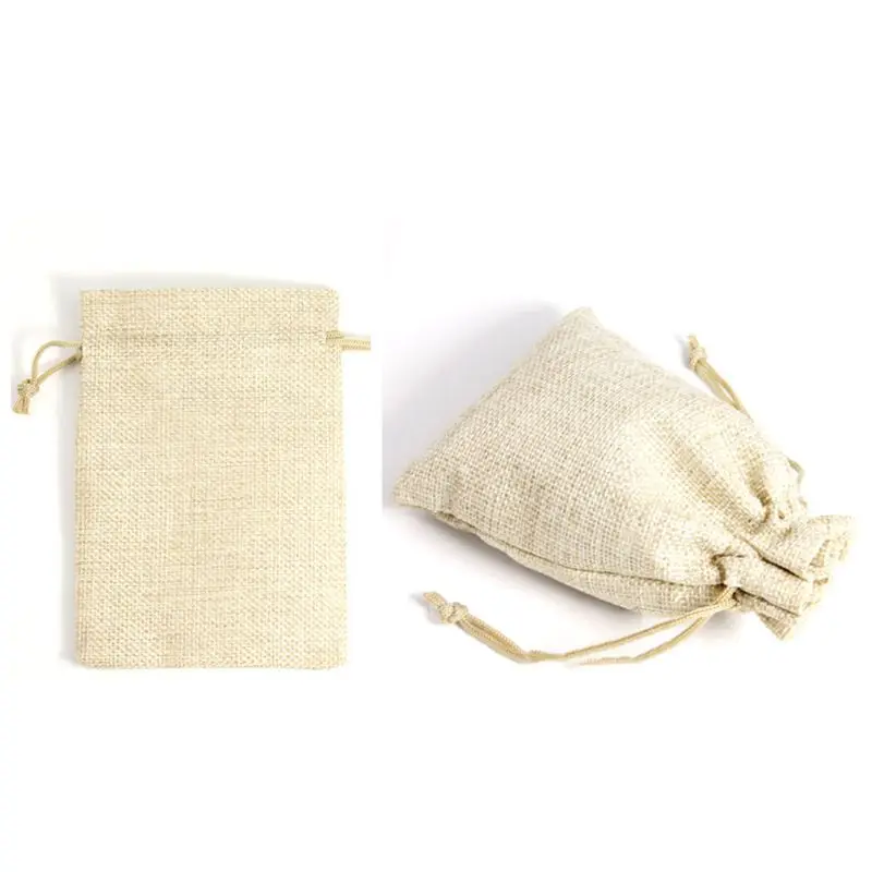 40 Burlap Bags with Drawstring Gift Bags Jewelry Pouches Sacks for Wedding Party and DIY Craft