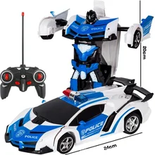 1:18 transformador de RC coche 2 en 1 RC robots transformación modelos de Robots a Control remoto coche RC juguete de lucha regalo de cumpleaños para niños