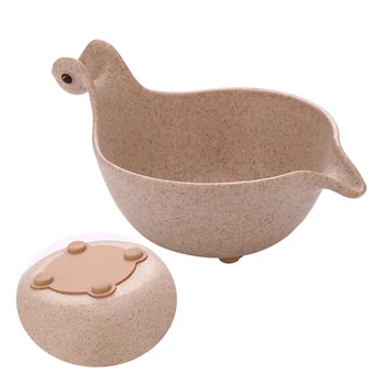 

Baby Toddler Feeding Bowl Dinosaur Shaped Baby Dishes Anti-Slip Training Dinner Plate Baby Infant Wheat Fiber Tableware Bowl