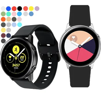 

For Samsung Galaxy Watch Active 2 40mm/For Huami Amazfit GTR 42 47mm/Amazfit 2 2S silicone replacement strap Sports accessories