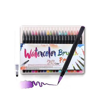 

20pcs colorful art markers brushes pens Soft Head Brush Calligraphy Pen for school supplies writing for drawing