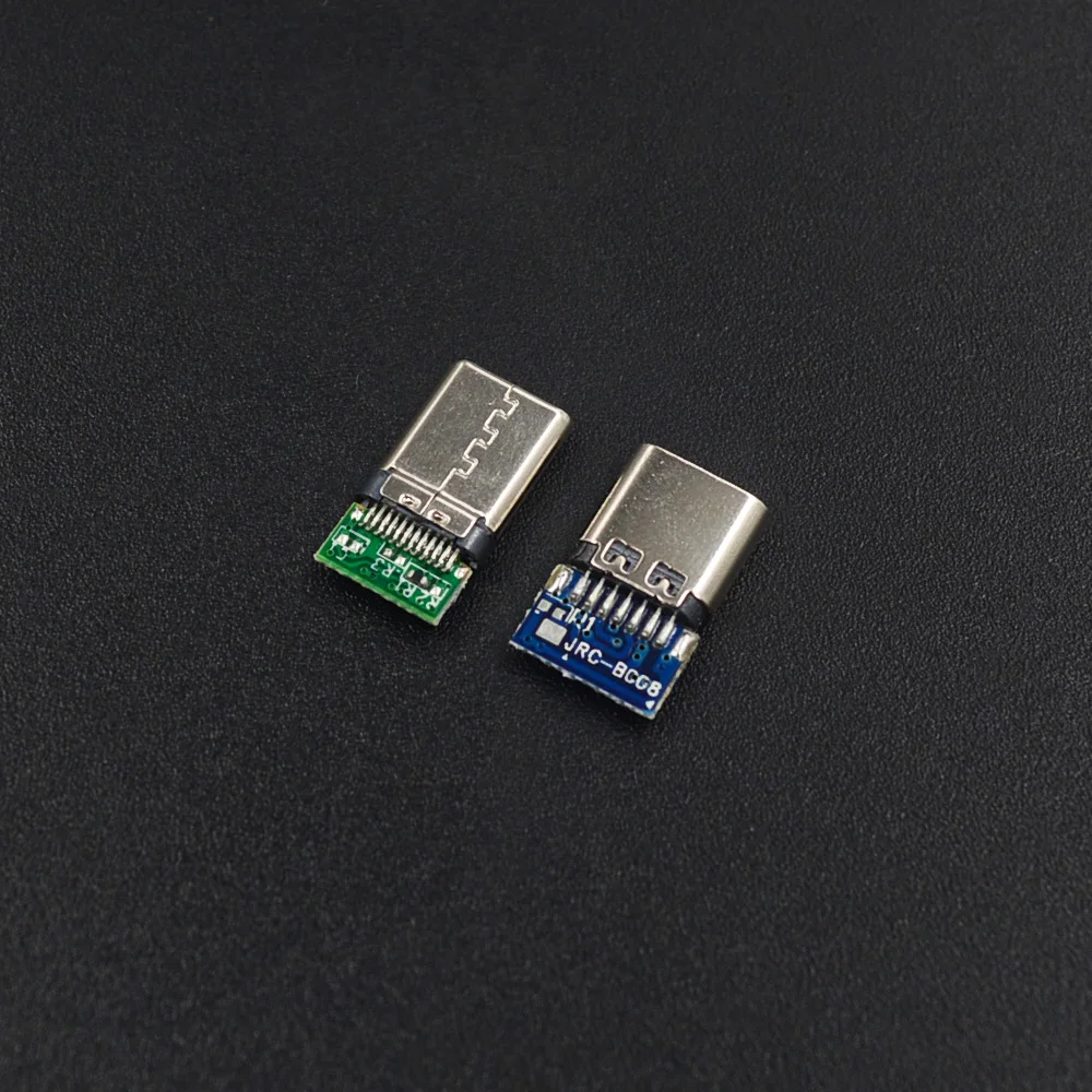 10 шт. разъем USB 3 1 Type-C 24 штырька штекер/гнездо адаптер розетка для припоя провода и